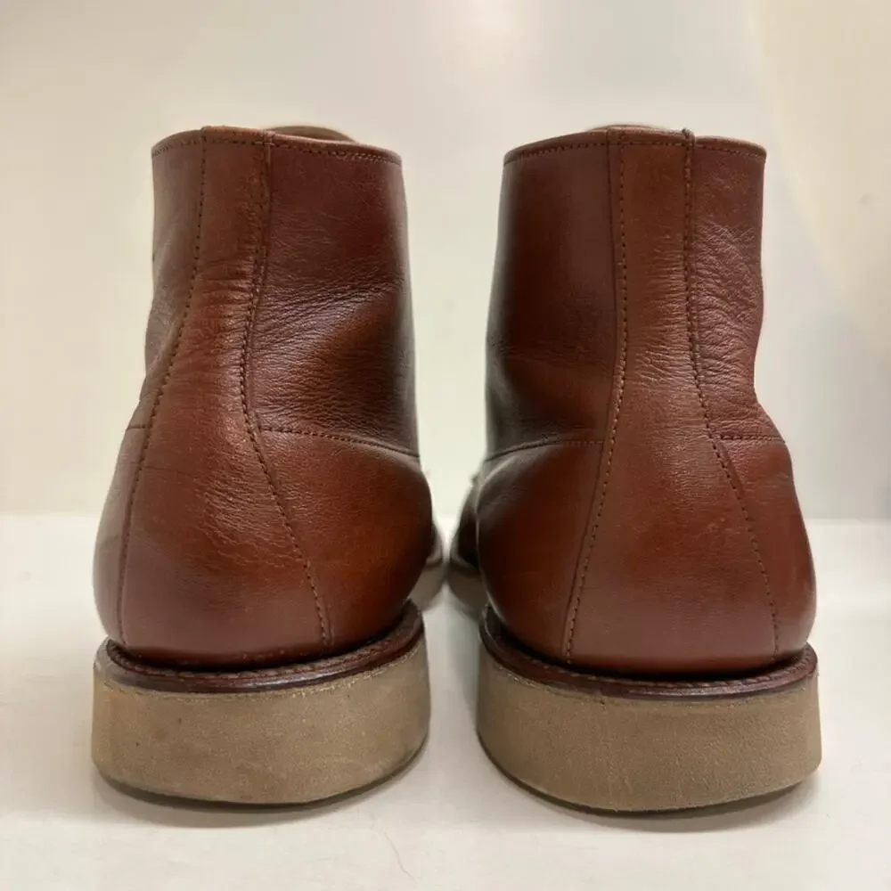 EUC Alden 306 Brown Calfskin Plain Toe Boot CDI Last Made in USA 10.5 AA/B